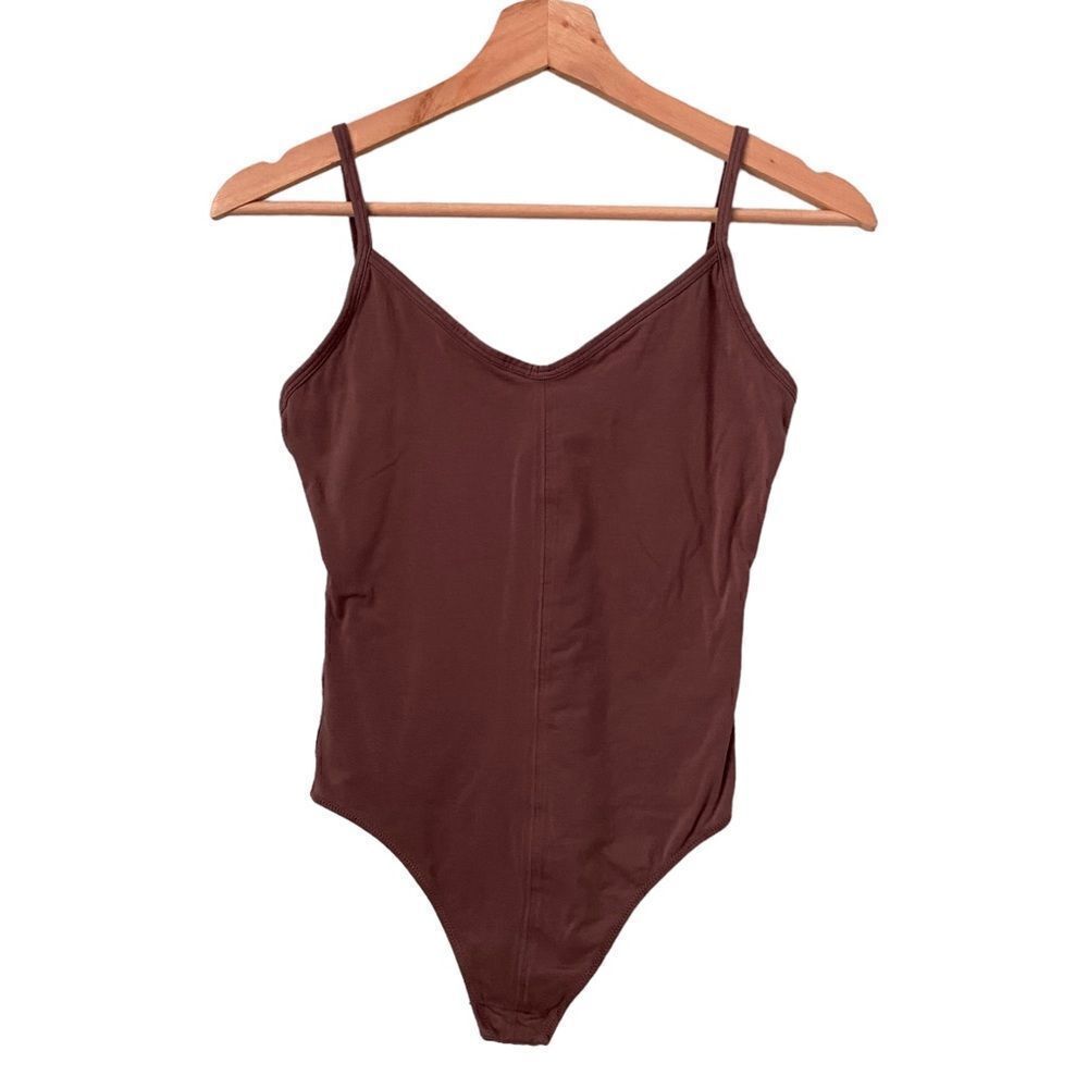 Everlane The Cami Bodysuit in Dar Mauve Size XS